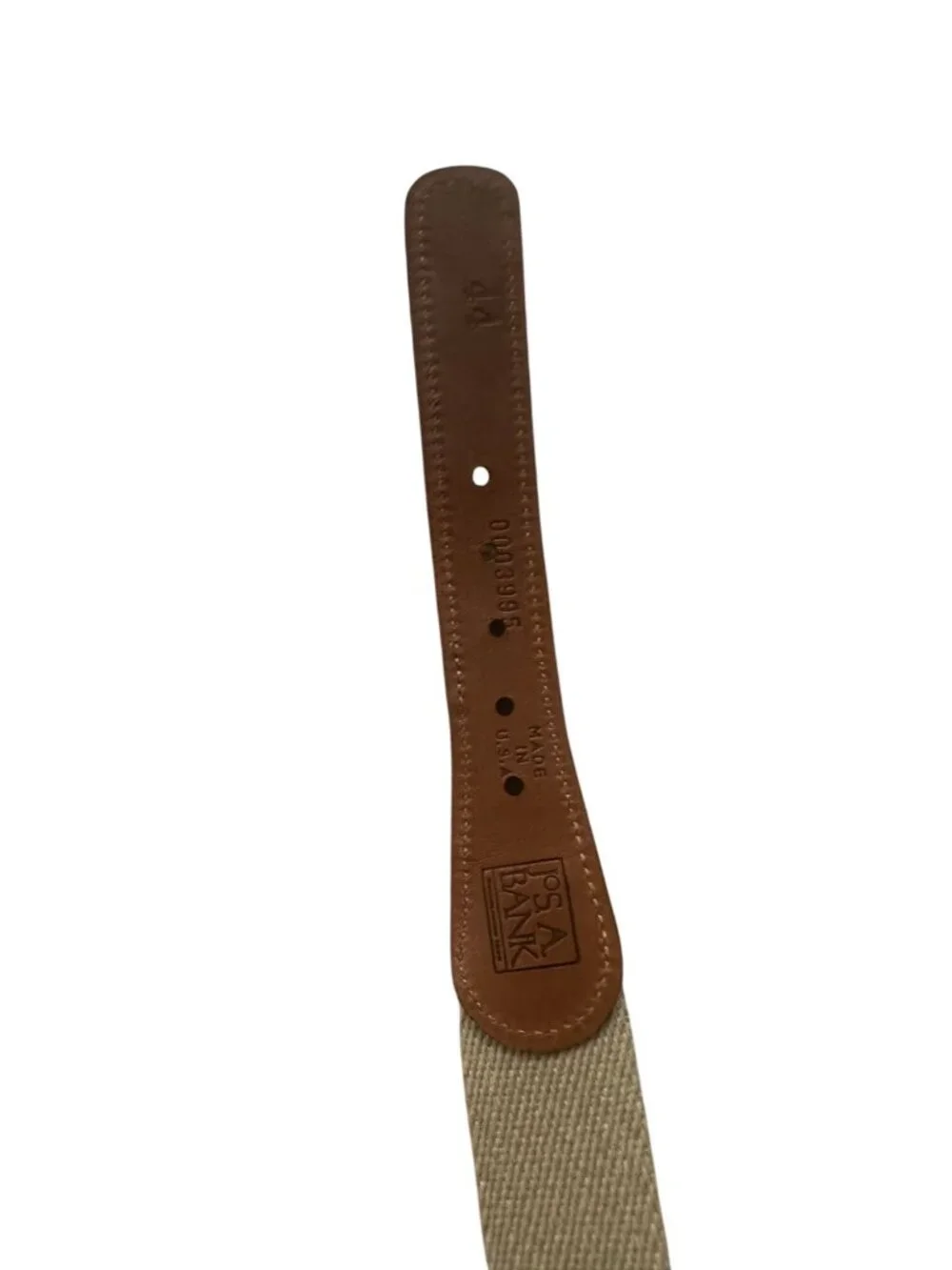JOS A BANK Men's Golf Print Green Belt Size 44 NEW NWT